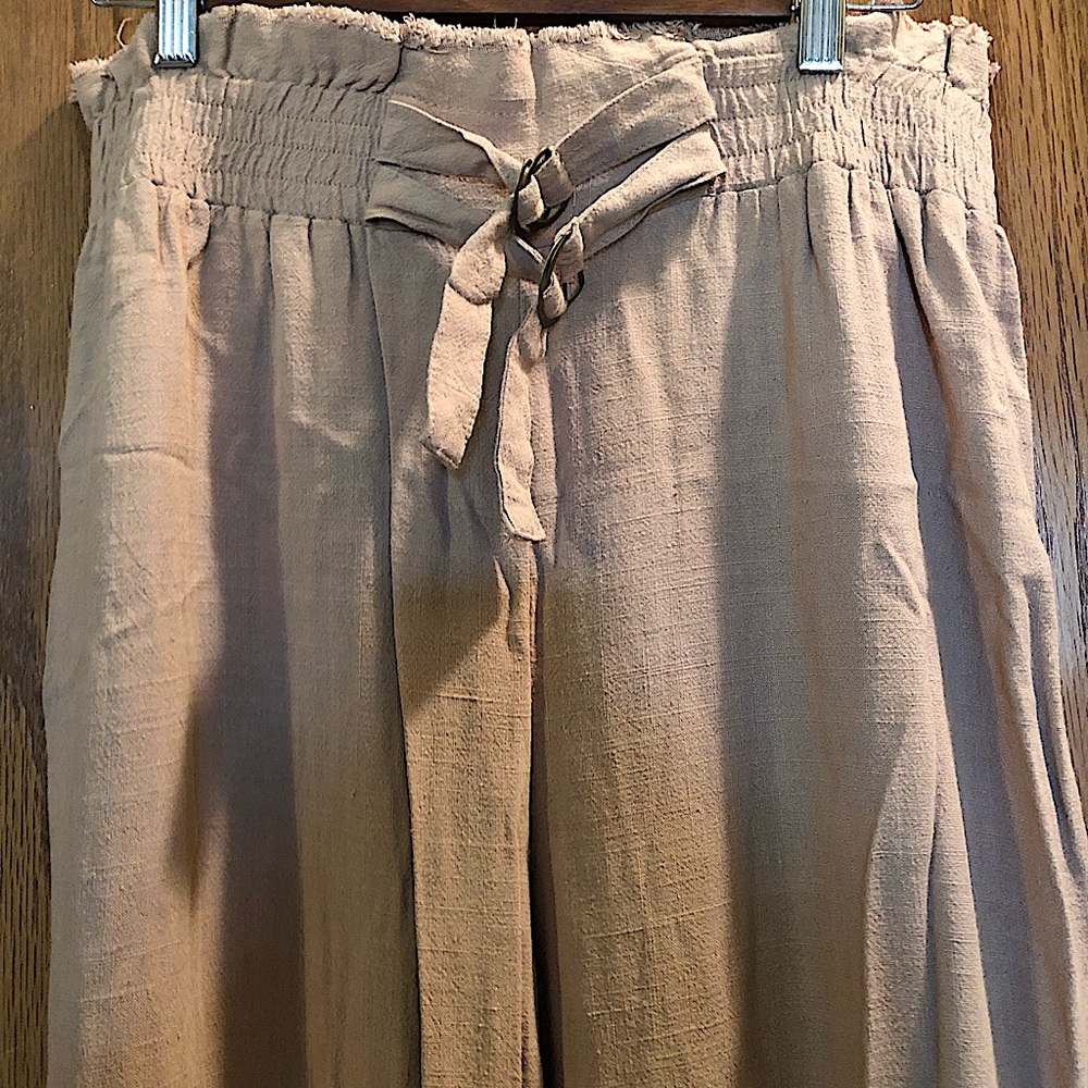 Umgee Linen Wide Leg Pants